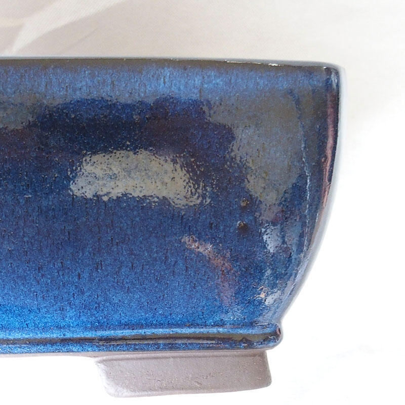 Bonsaischale 34 x 26 x 13 cm, Farbe blau
