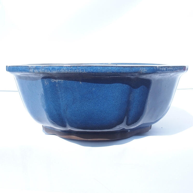 Bonsaischale 36 x 36 x 13 cm blau