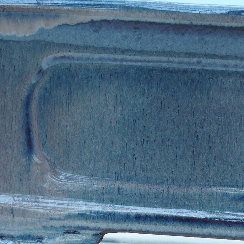 Bonsaischale 41 x 28 x 12,5 cm, Farbe blau-beige - nur Palettentransport