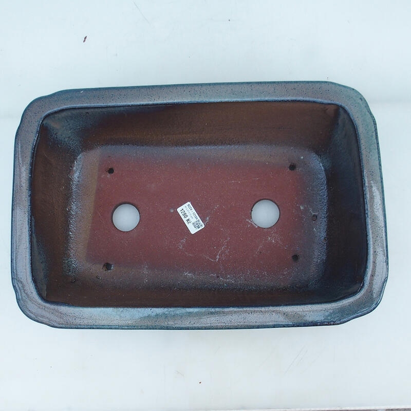 Bonsaischale 41 x 28 x 12,5 cm, Farbe blau-beige - nur Palettentransport