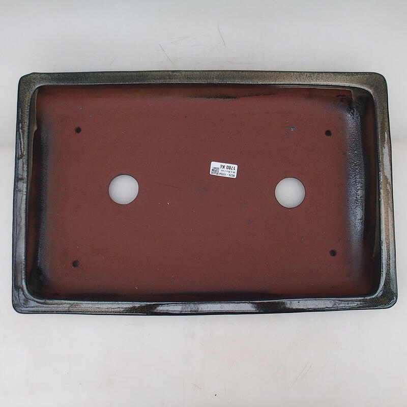 Bonsaischale 51 x 33 x 8 cm, blau-grün - nur Palettentransport