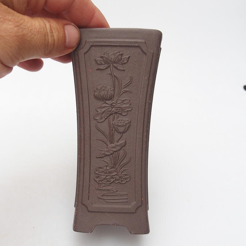 Bonsaischale 6 x 6 x 13 cm, braun