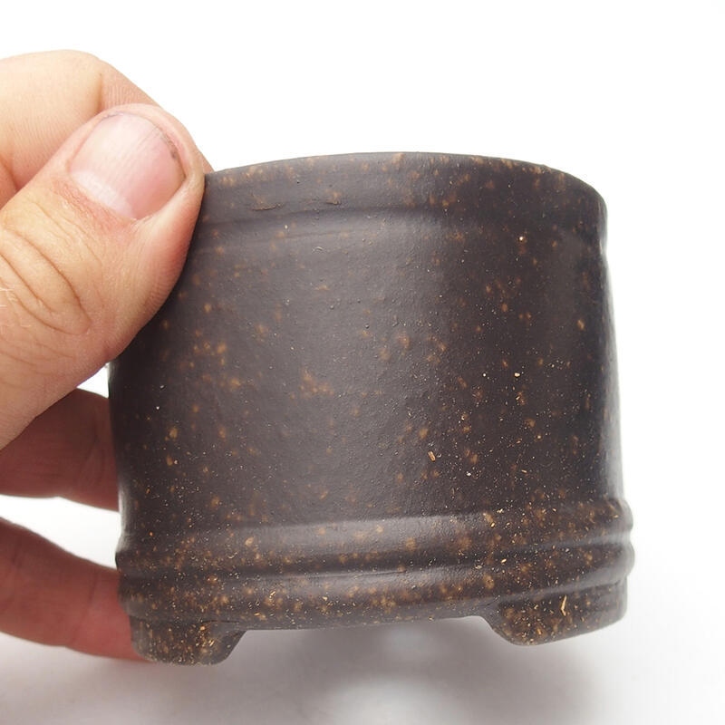 Bonsaischale 7,5 x 7,5 x 6,5 cm, Farbe braun ocker