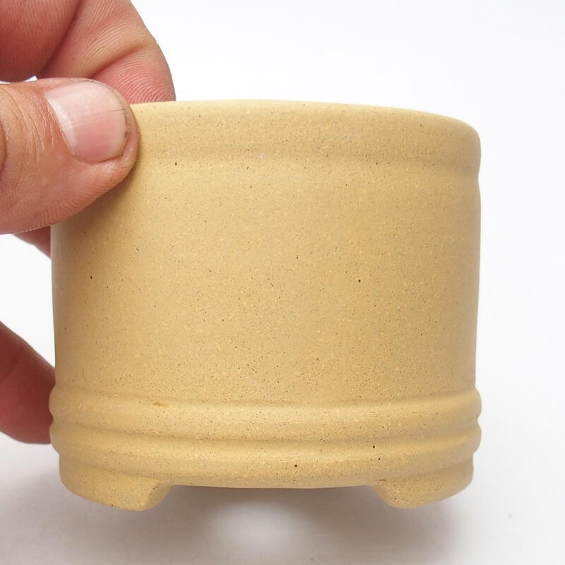 Bonsaischale 7,5 x 7,5 x 6,5 cm, Farbe ocker