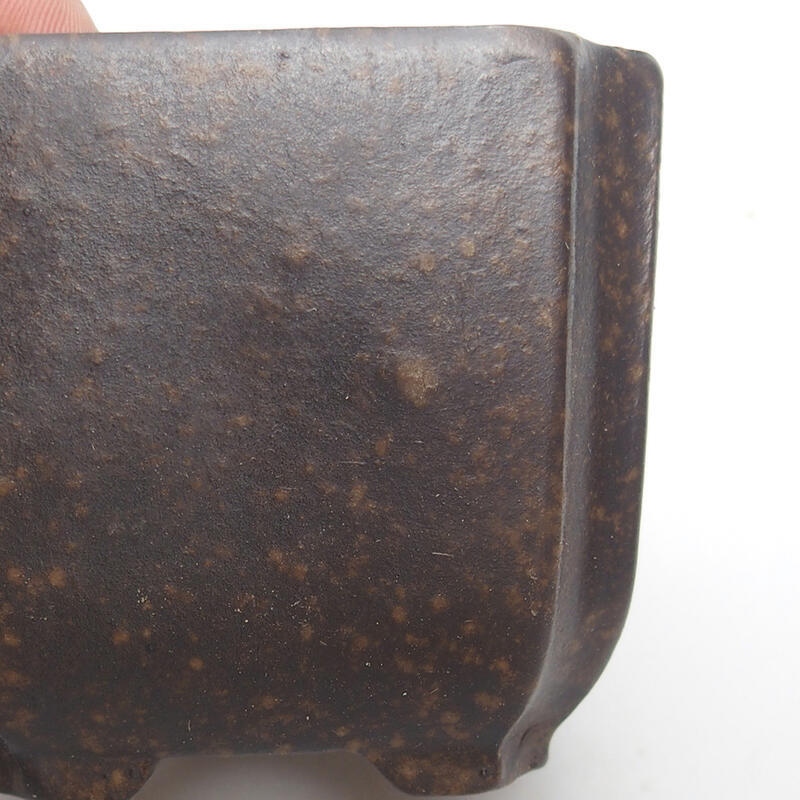 Bonsaischale 7 x 7 x 6 cm, Farbe bräunlich ocker