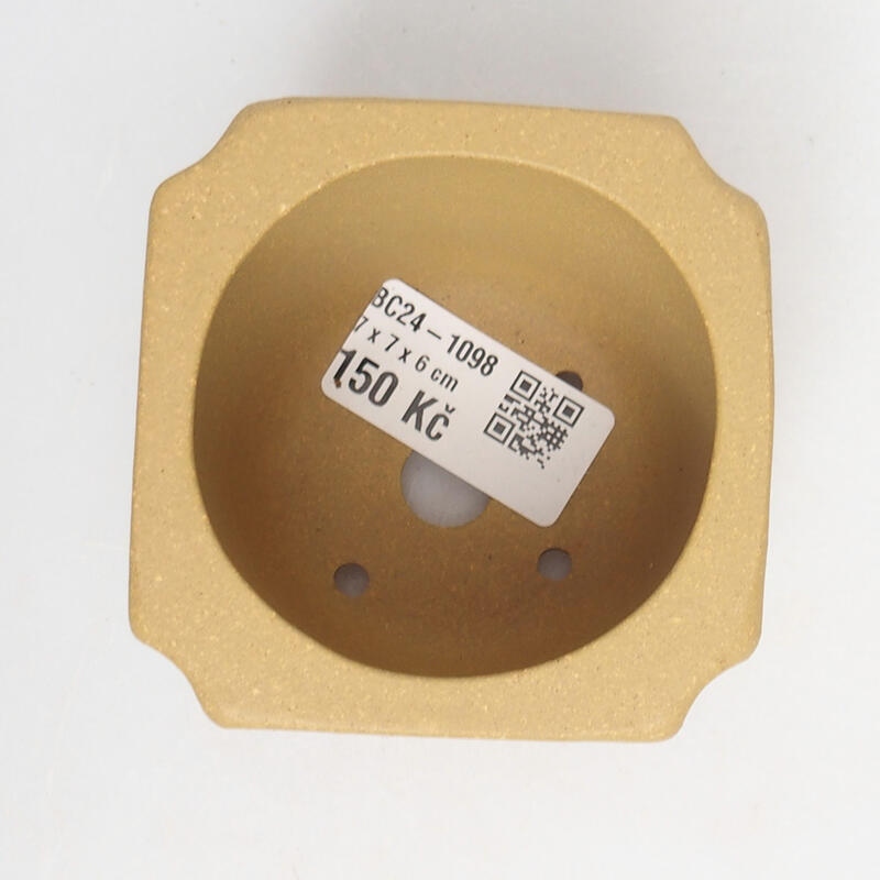 Bonsaischale 7 x 7 x 6 cm, Farbe ocker