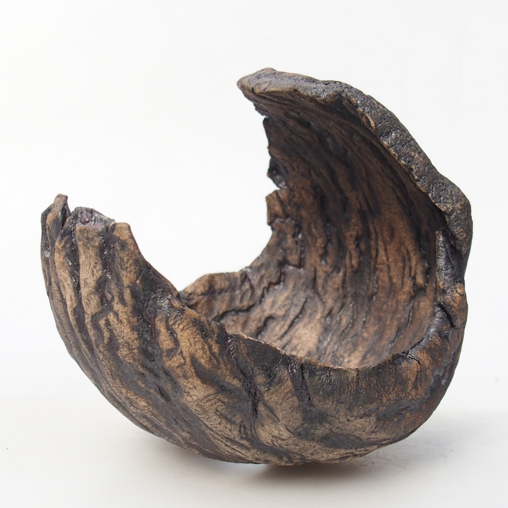 Keramikschale 10 x 9 x 10 cm , Farbe braun