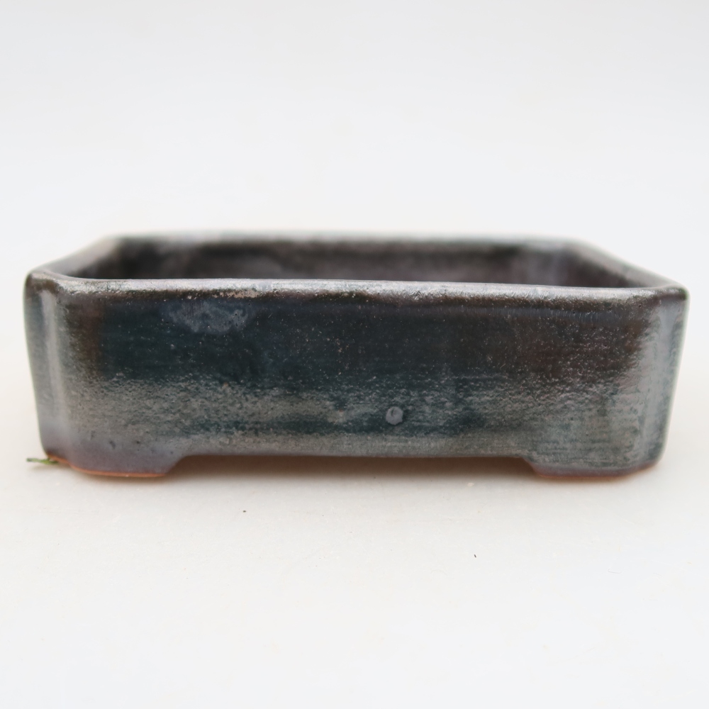 Keramik-Bonsai-Schale 10,5 x 9 x 3 cm, Farbe: Grau