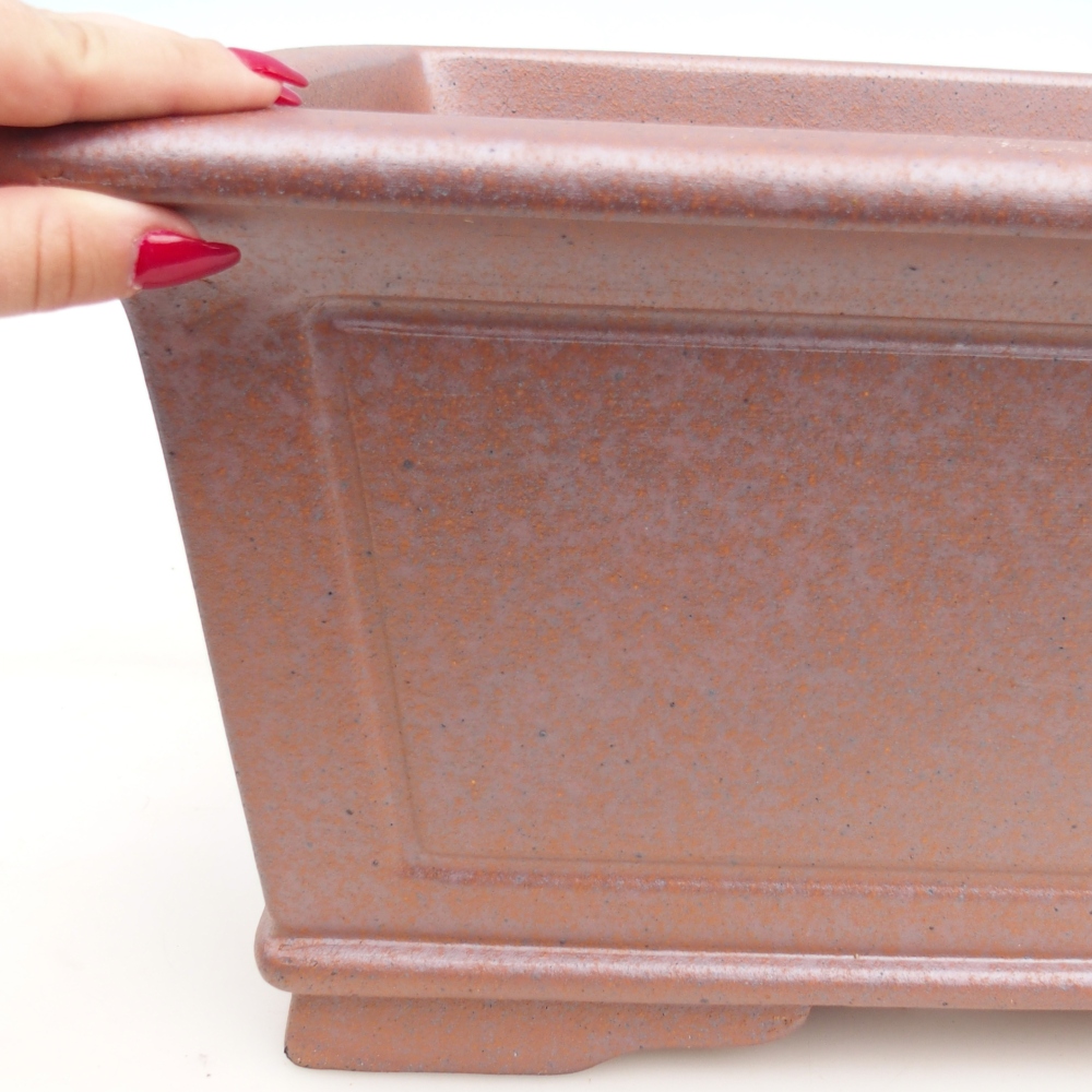 Bonsaischale aus Keramik 51 x 37,5 x 20 cm , Farbe Metall - NUR PERSÖNLICHE ABHOLUNG oder Palettentransport