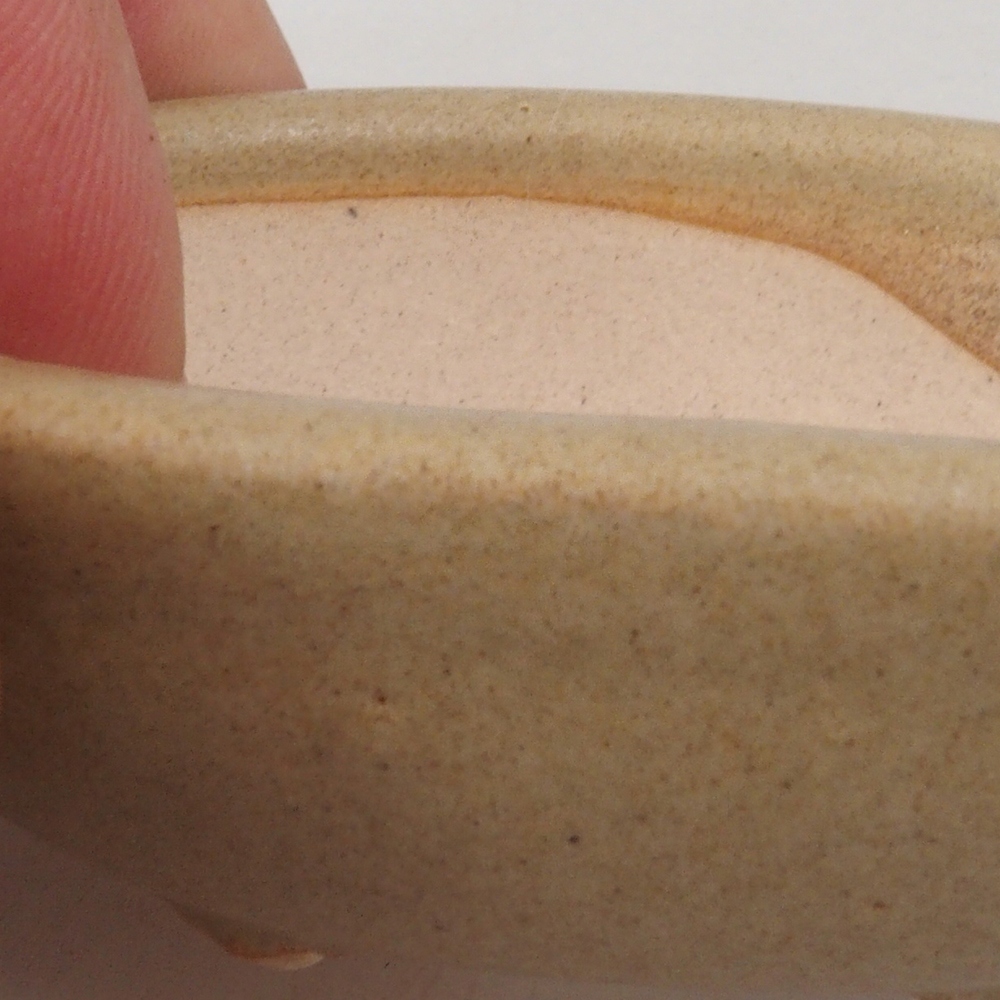 Mini-Bonsaischale 7 x 5 x 2 cm, braun