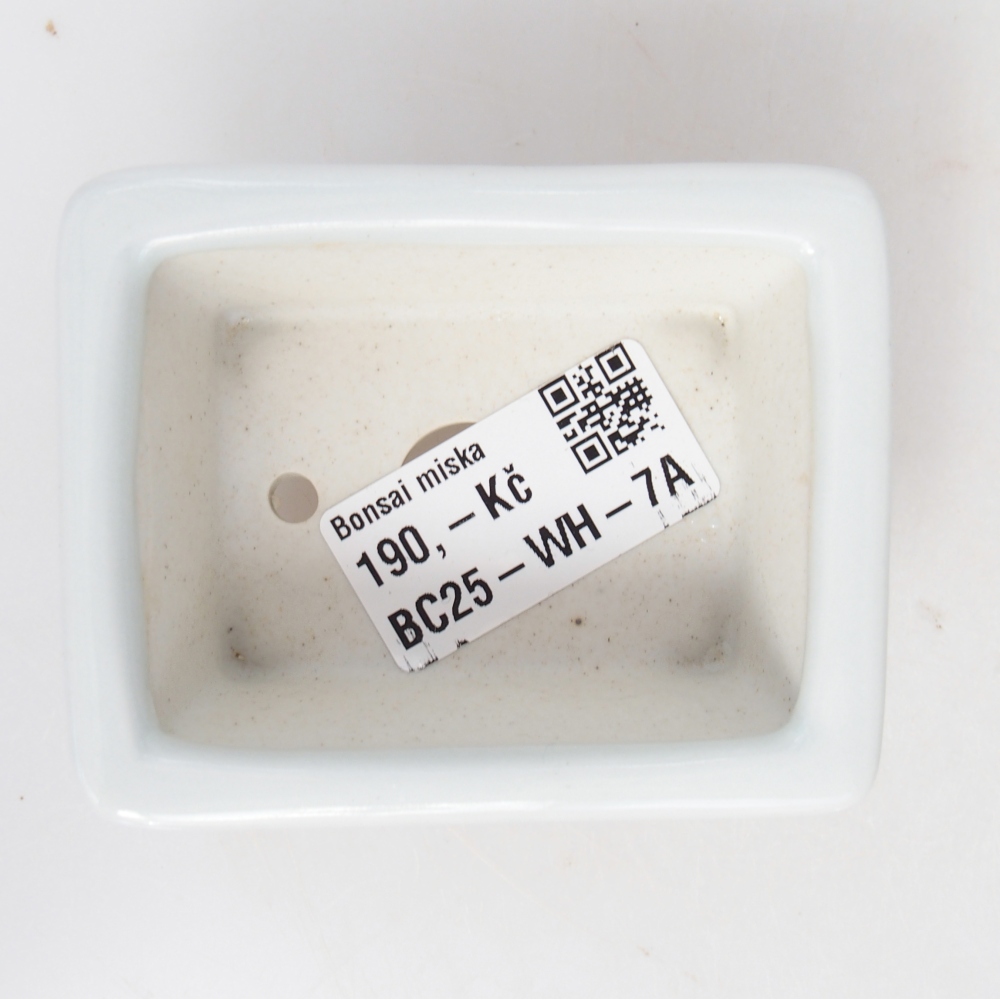 Mini-Bonsaischale 8 x 6 x 3 cm, weiß