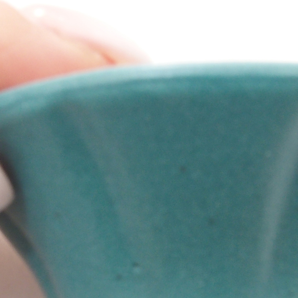 Bonsaischale aus Keramik 6,5 x 5,5 x 4 cm, Farbe blau