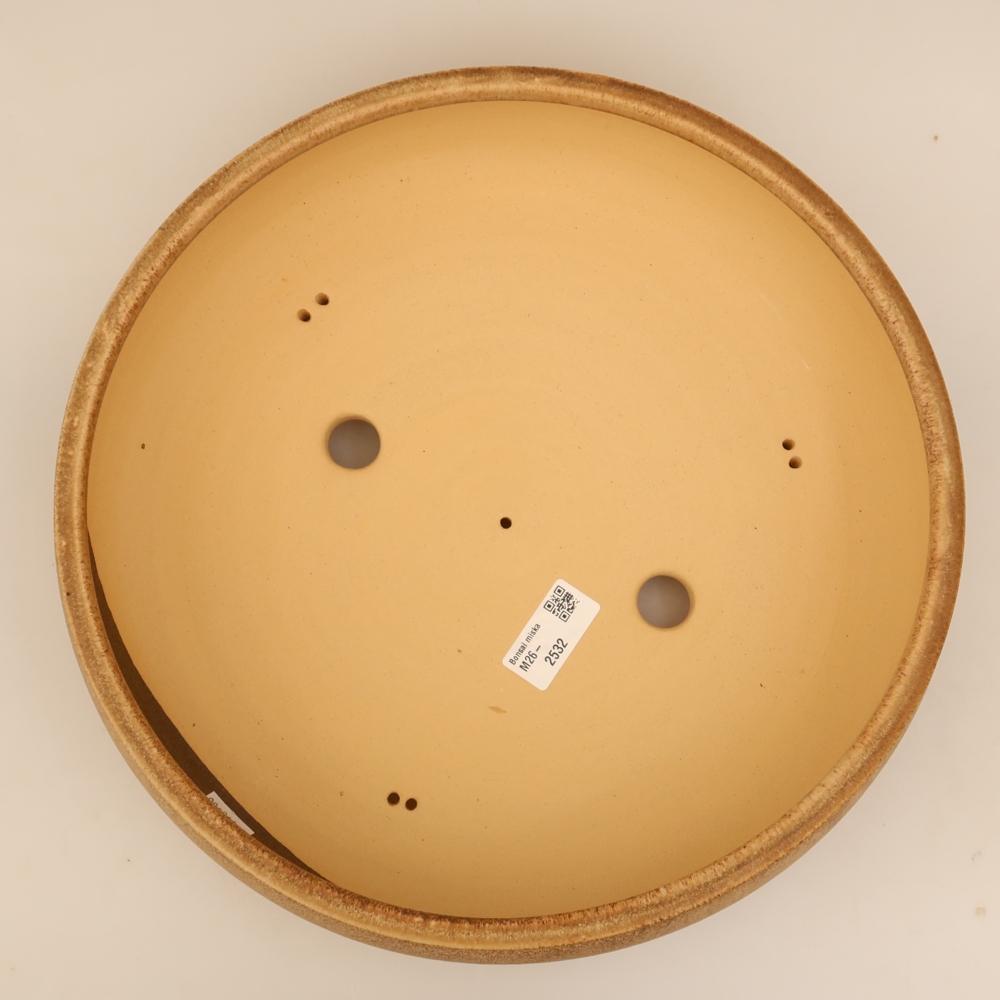 Keramik-Bonsai-Schale 31 x 31 x 8,5 cm, Farbe: Braun