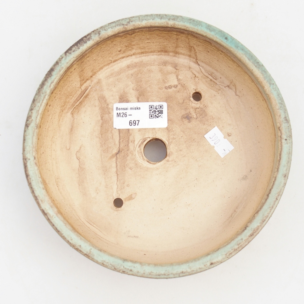 Bonsaischale aus Keramik 18 x 18 x 5 cm, grün