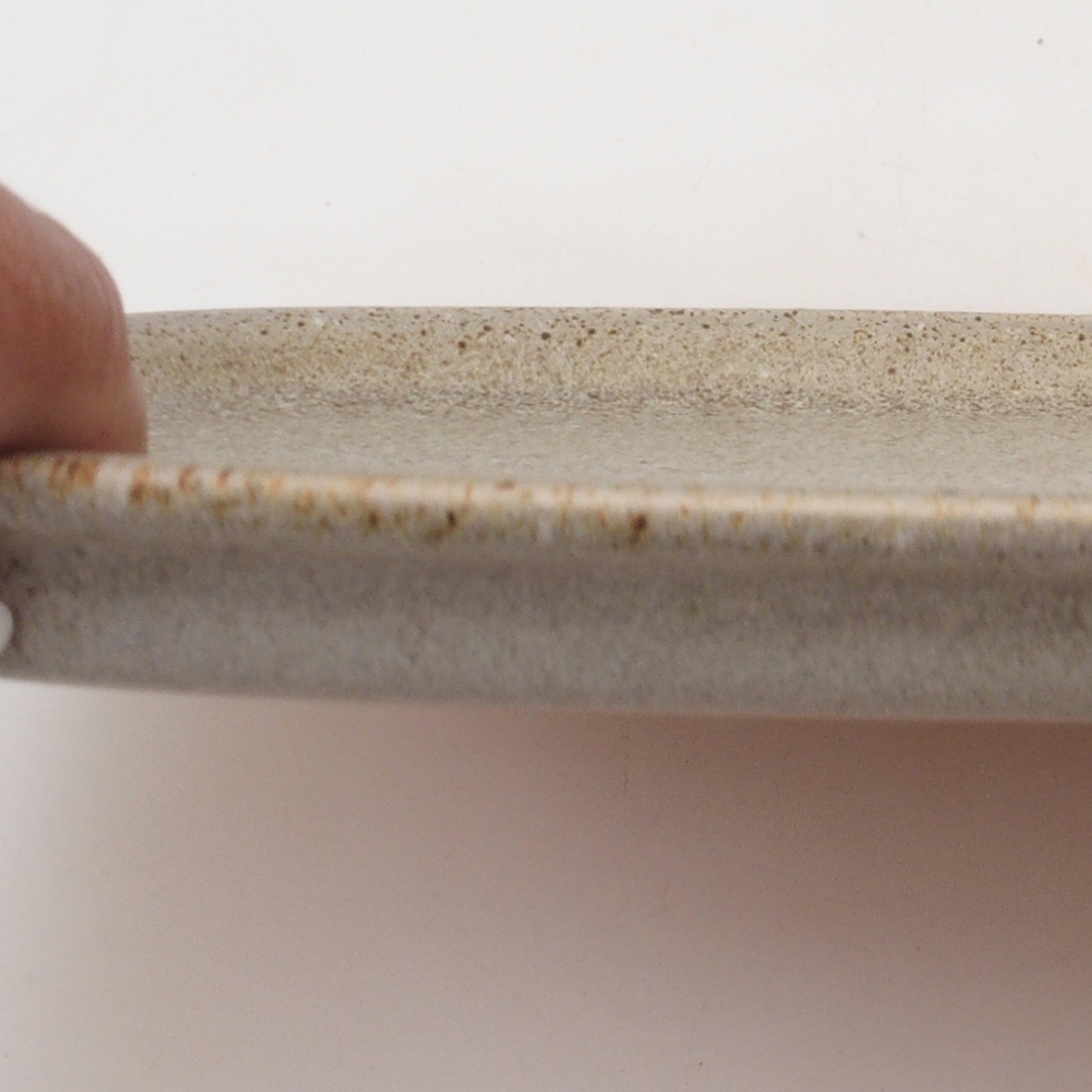 Keramische Untertasse H09 - 28,5 x 19,5 x 1,5 cm - beige