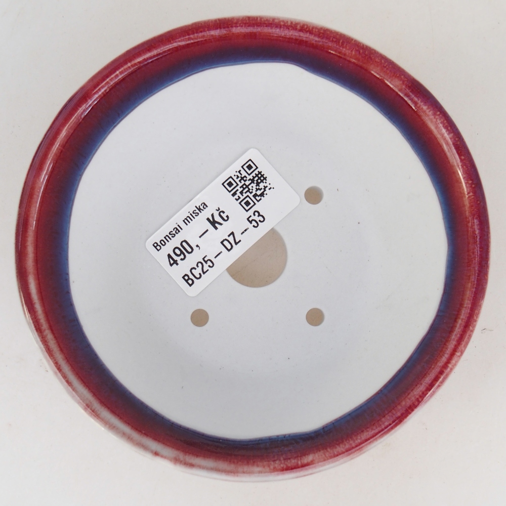 Bonsaischale aus Keramik 10,5 x 10,5 x 5 cm, Farbe lila