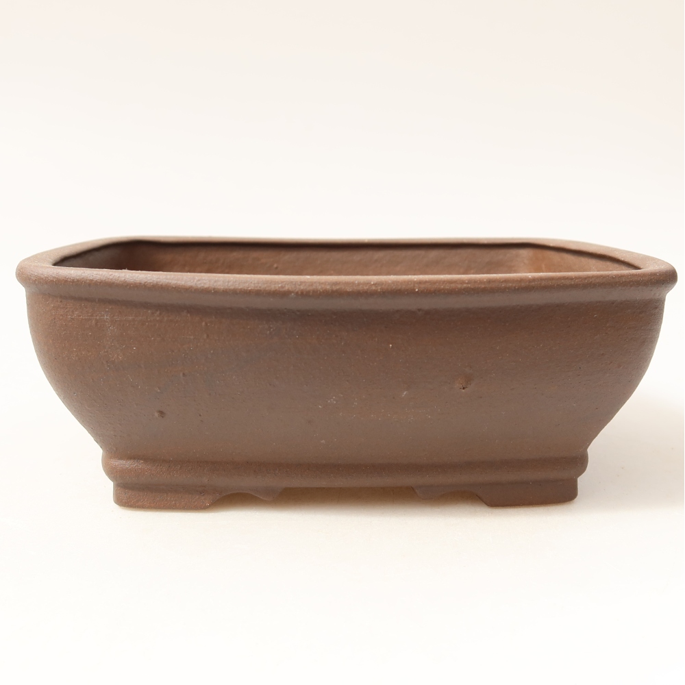 Keramik-Bonsai-Schale, 15 x 13,5 x 5,5 cm, Farbe: braun