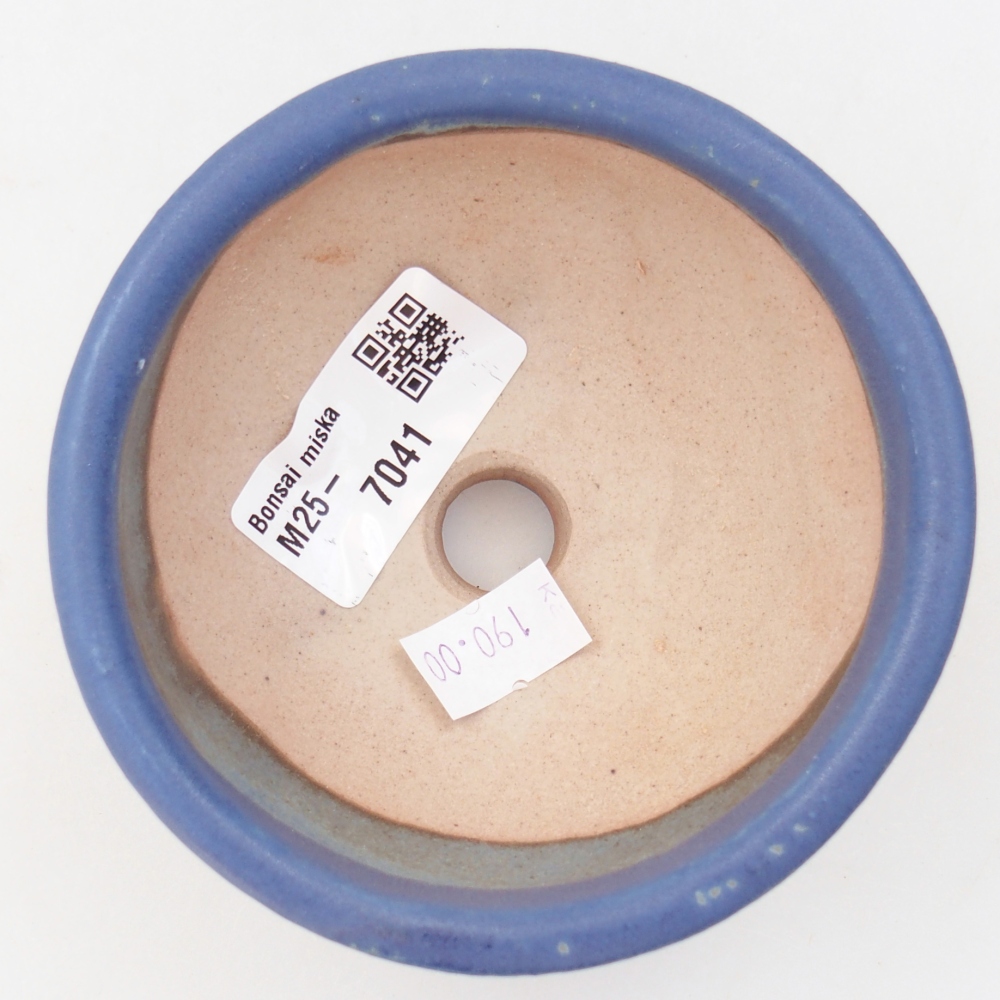 Bonsaischale aus Keramik 9,5 x 9,5 x 5 cm, Farbe blau
