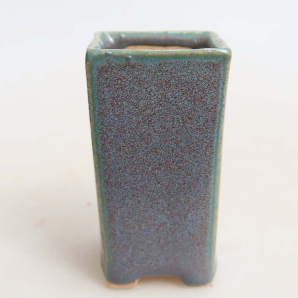 Keramik-Bonsai-Schale, 3 × 3 × 5,5 cm, Farbe: Grau