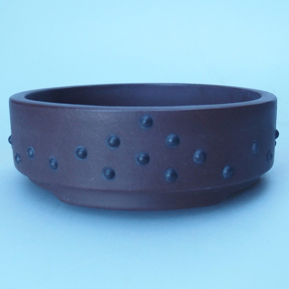 Schale 10 x 10 x 3 cm braun