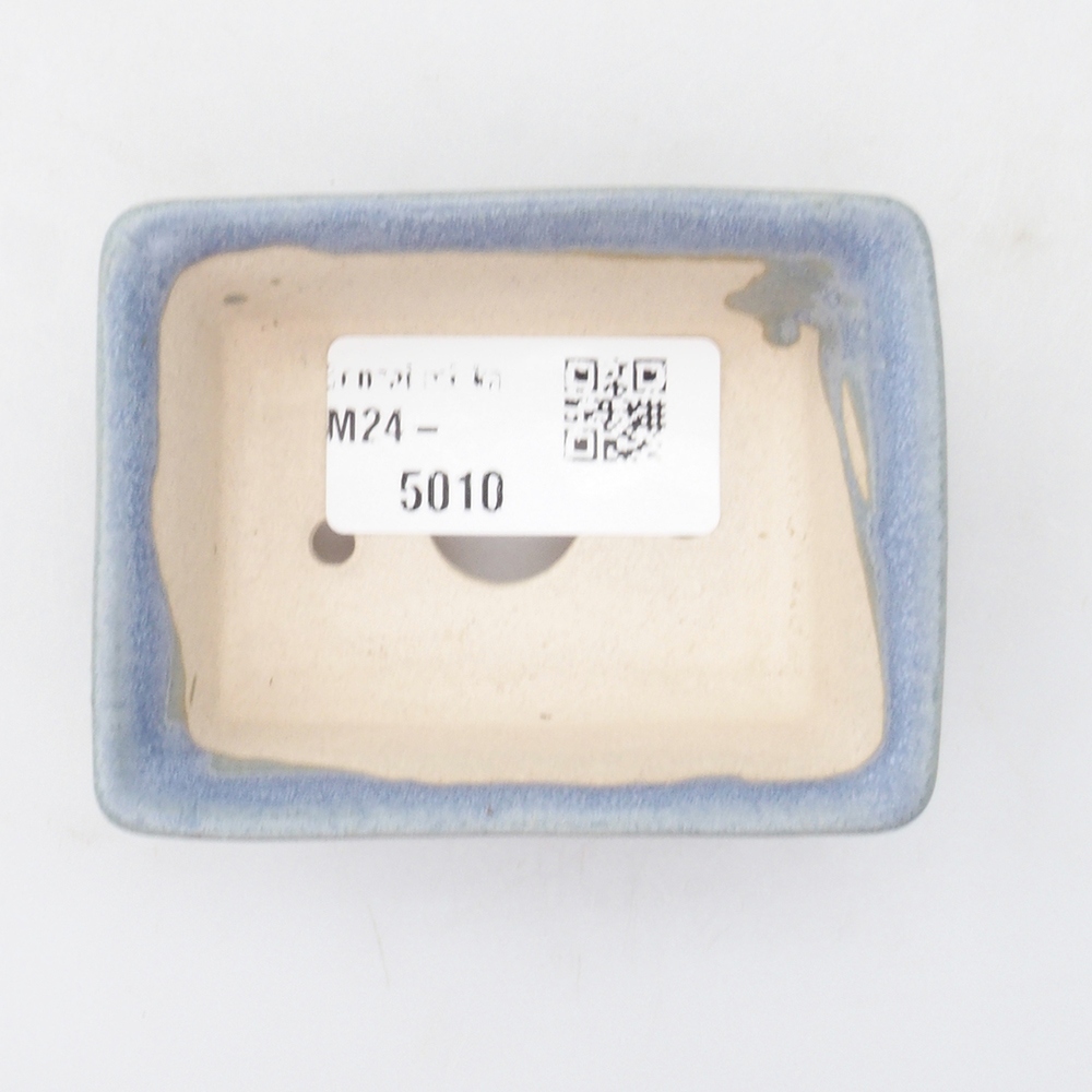 Mini-Bonsaischale 7,5 x 5,5 x 2,5 cm, Farbe blau