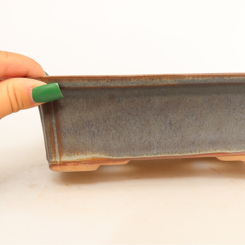 Keramikschale  20 x 15,5 x 5,5 cm, Farbe: braun