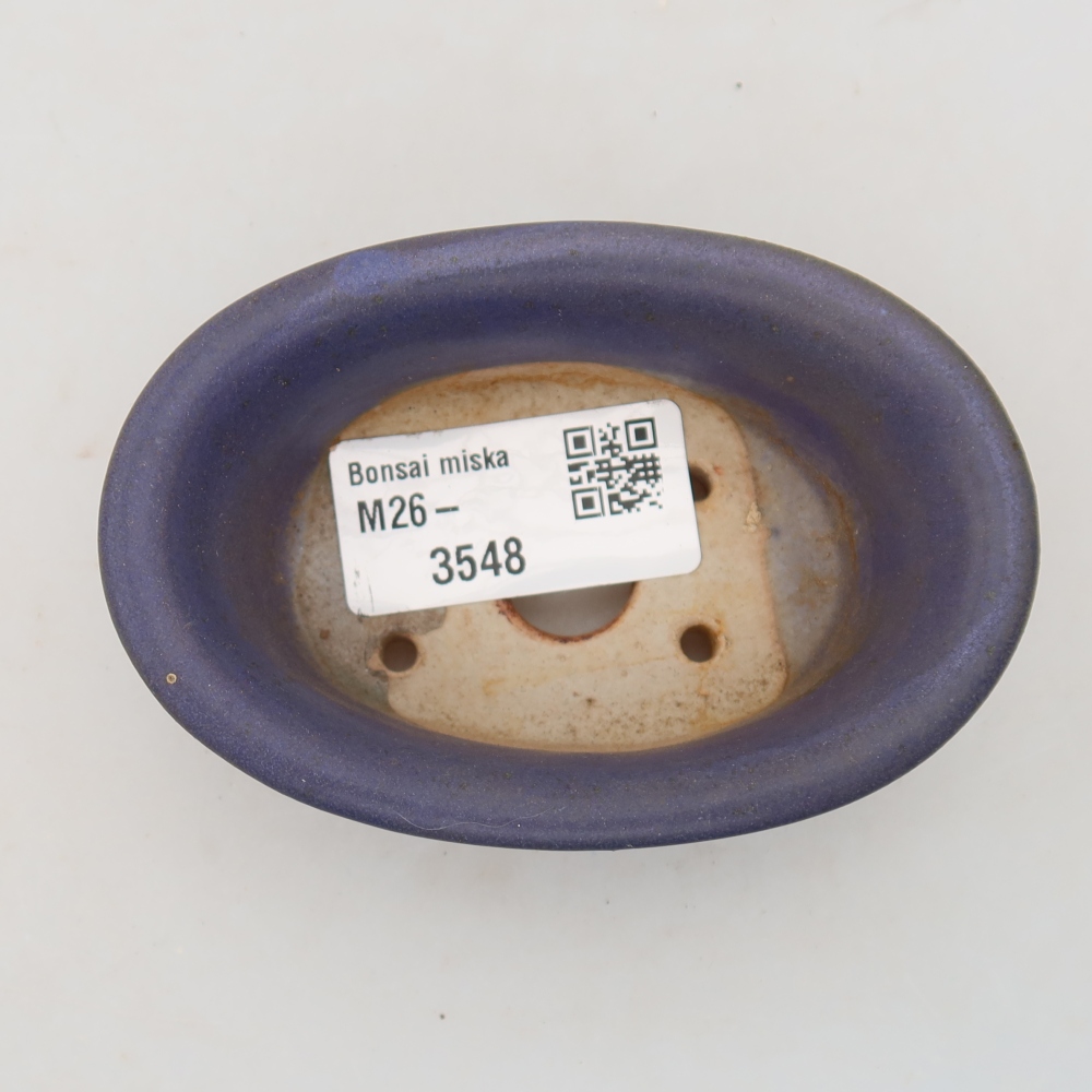 Keramik-Bonsai-Schale 9,5 x 6,5 x 3 cm, Farbe: Violett