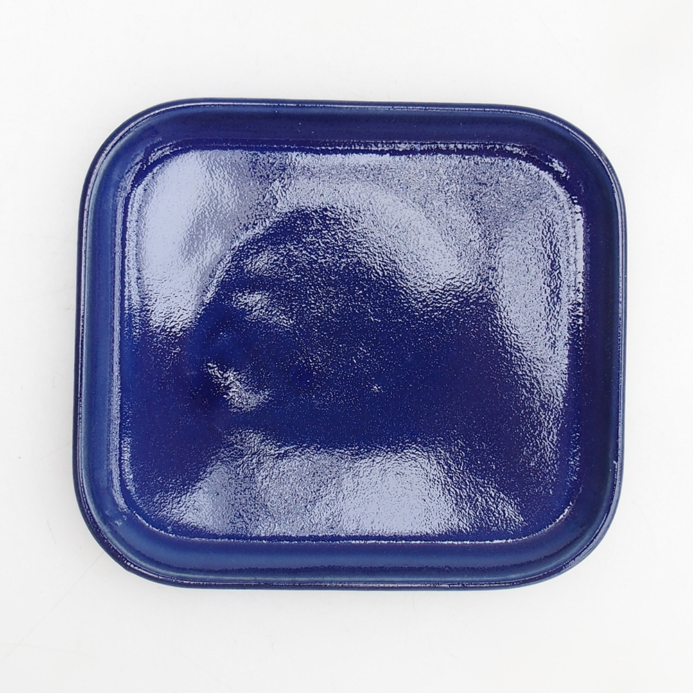 Bonsaischale + Untertasse H11 - 11,5 x 10 x 4 cm - grün