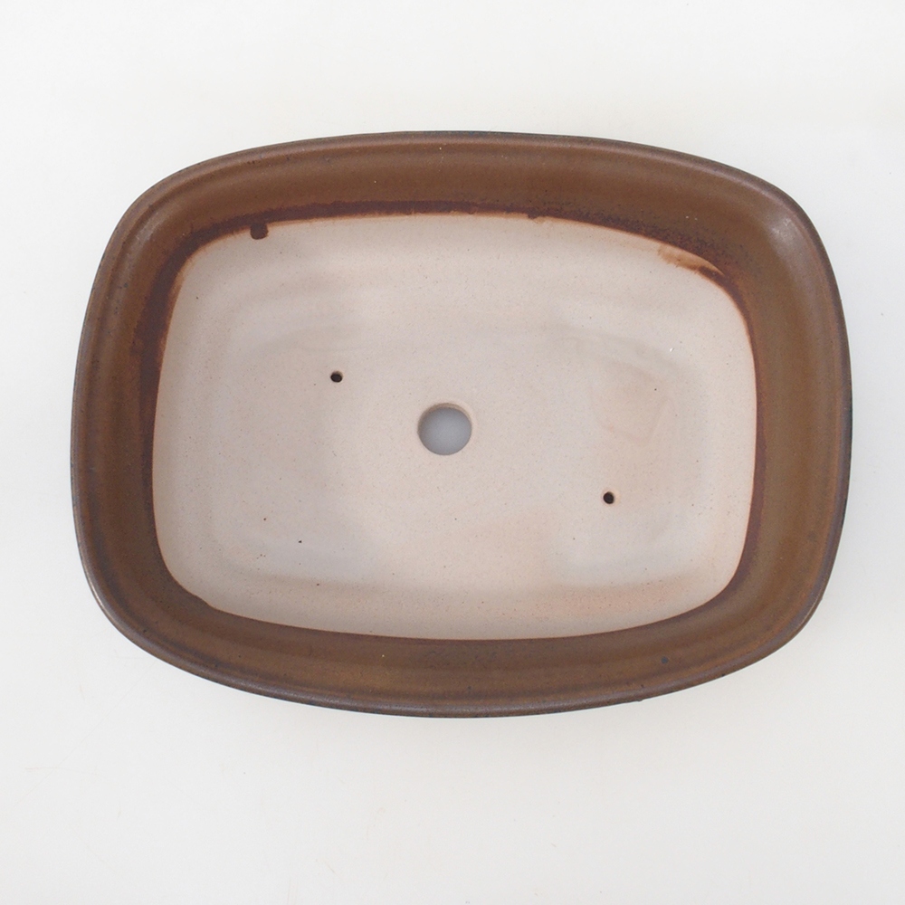 Bonsaischale H08 - 25 x 19,5 x 6 cm - braun