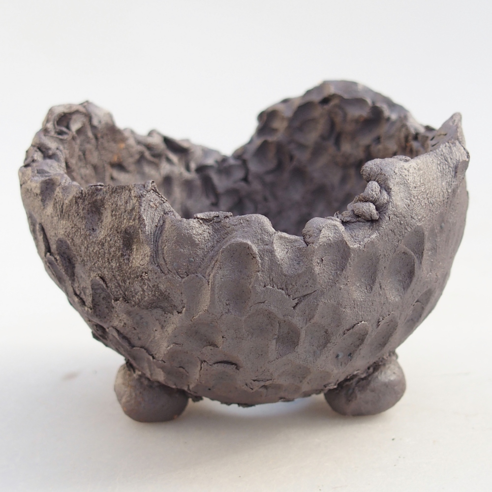 Keramikschale 9 x 9 x 6,5 cm , Metallic-Farbe