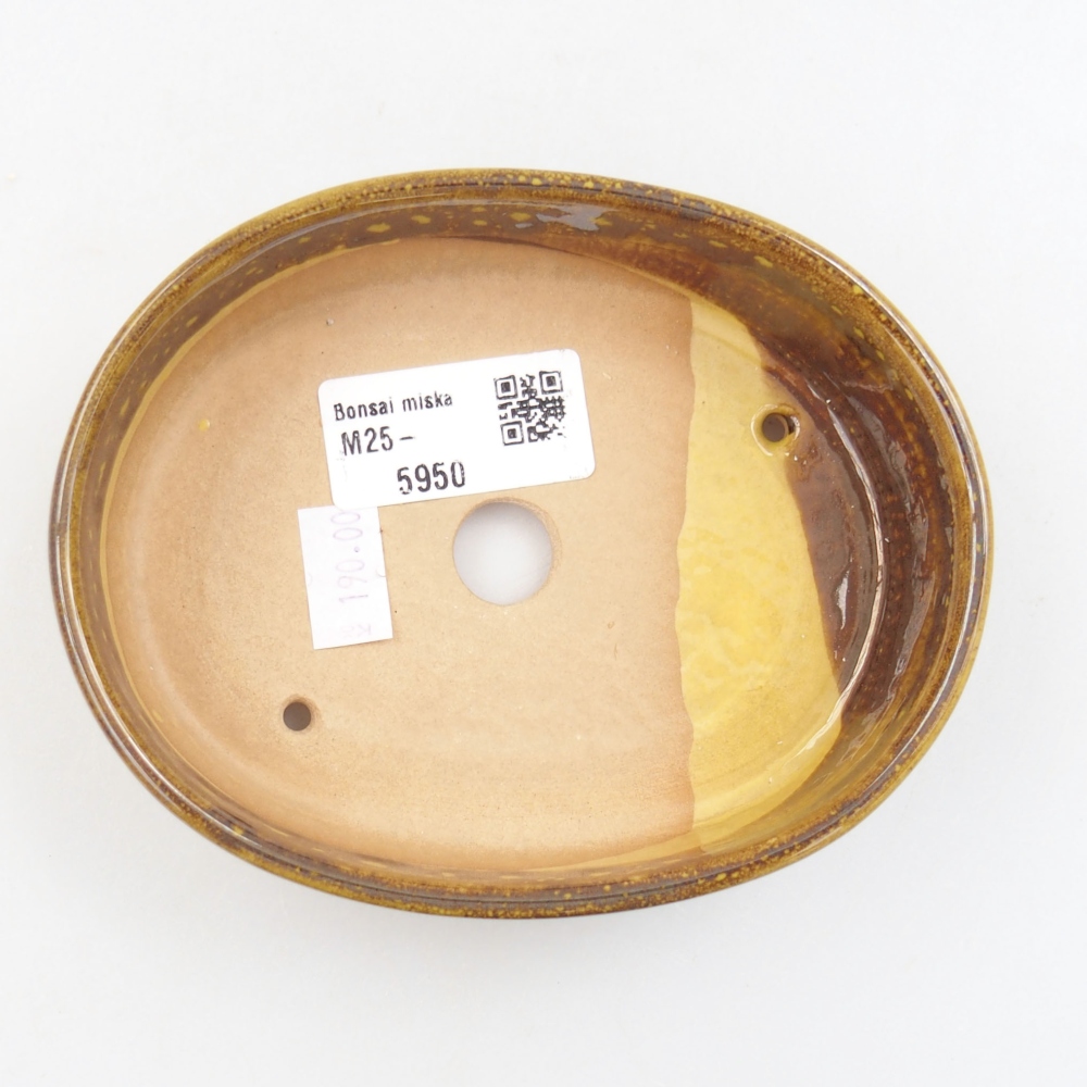 Bonsaischale aus Keramik 15,5 x 12 x 6 cm, Farbe blau