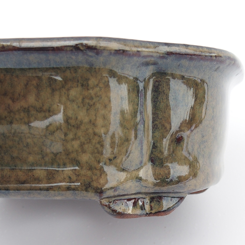 Schale 16 x 13 x 5,5 cm grau-beige