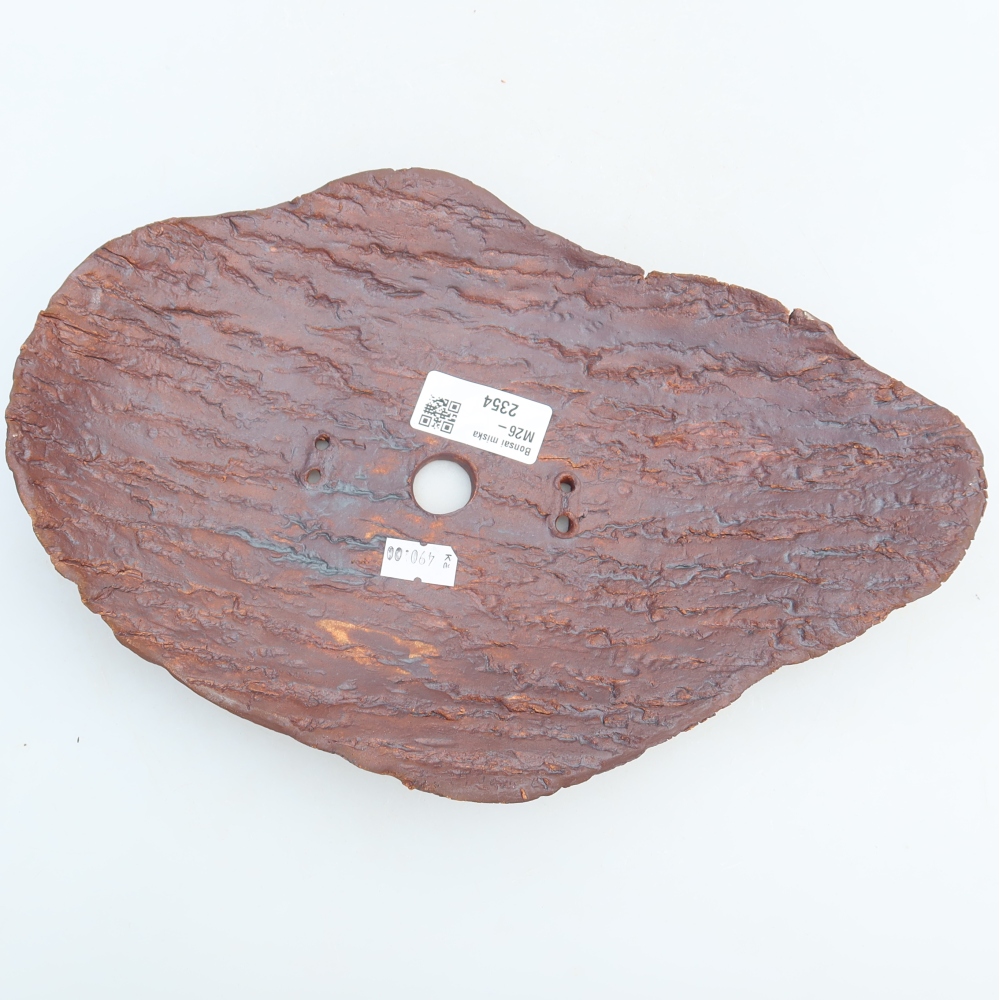 Keramikschale  27 x 18,5 x 5 cm, Farbe: braun