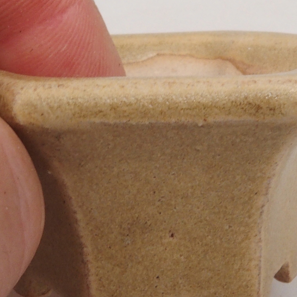 Mini-Bonsaischale 4,5 x 4,5 x 2,5 cm, braun