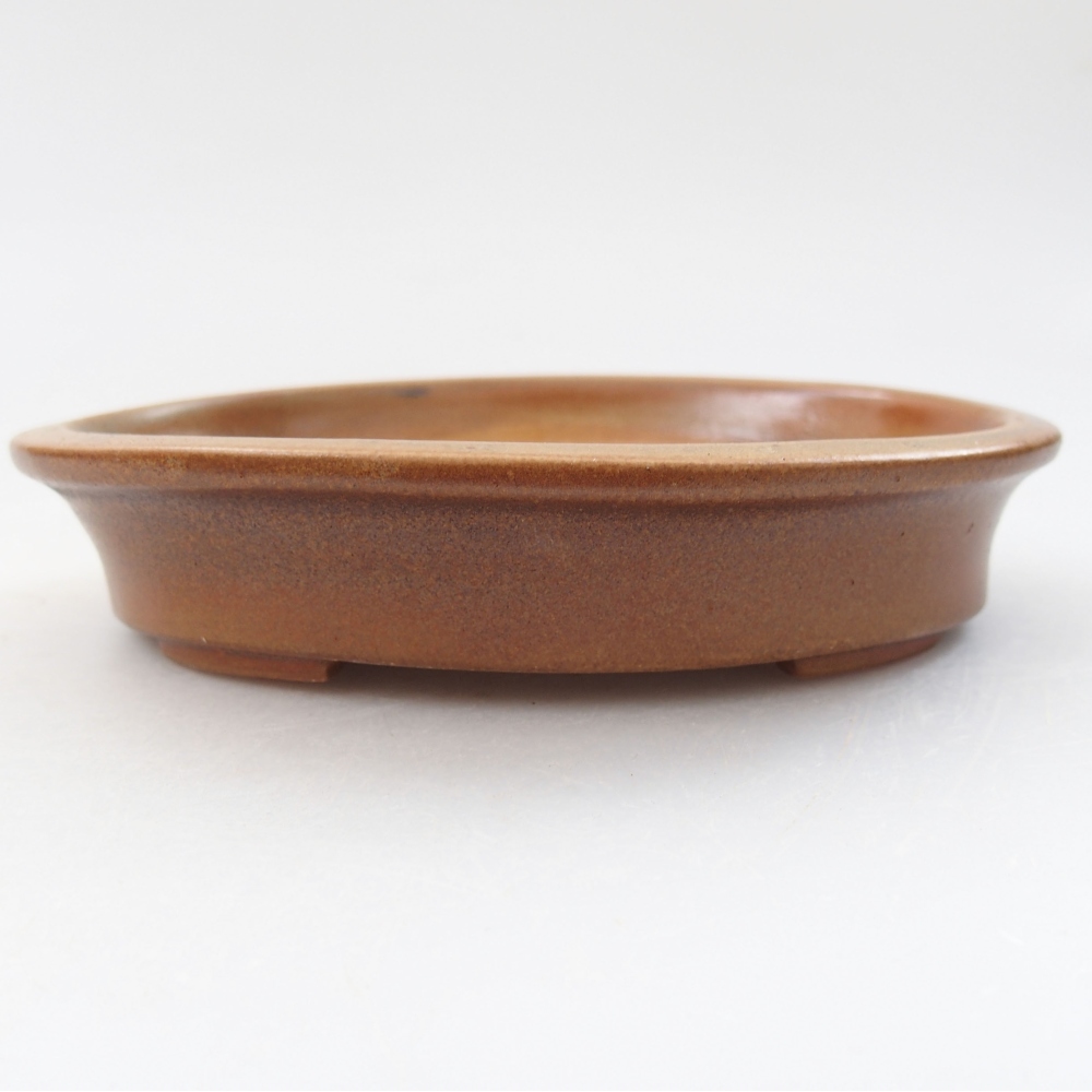 Bonsaischale aus Keramik 13 x 11 x 3 cm, braun