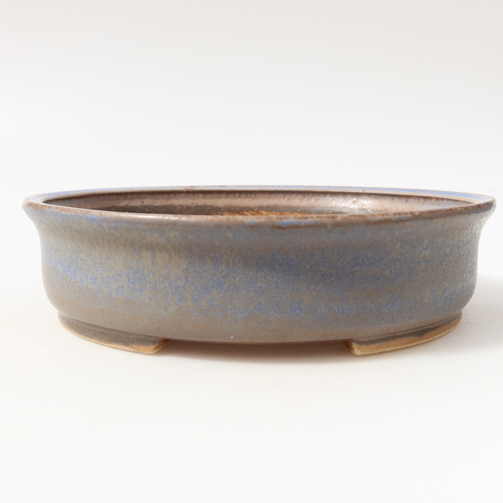 Keramik-Bonsai-Schale, 18 x 16,5 x 4,5 cm, Farbe: Blau