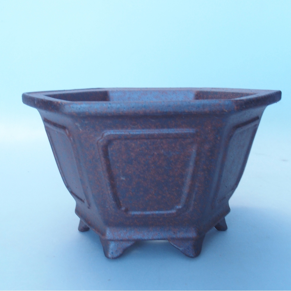 Schale 17 x 15 x 9,5 cm braun