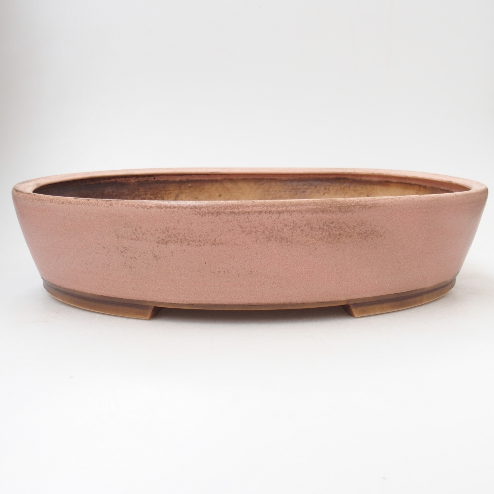 Bonsaischale aus Keramik 31,5 x 27,5 x 6 cm, rosa