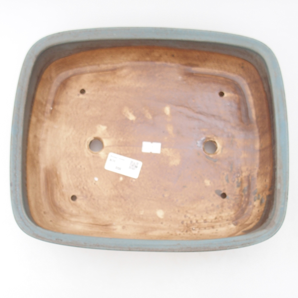 Bonsaischale aus Keramik 29,5 x 24,5 x 7,5 cm, Farbe blau