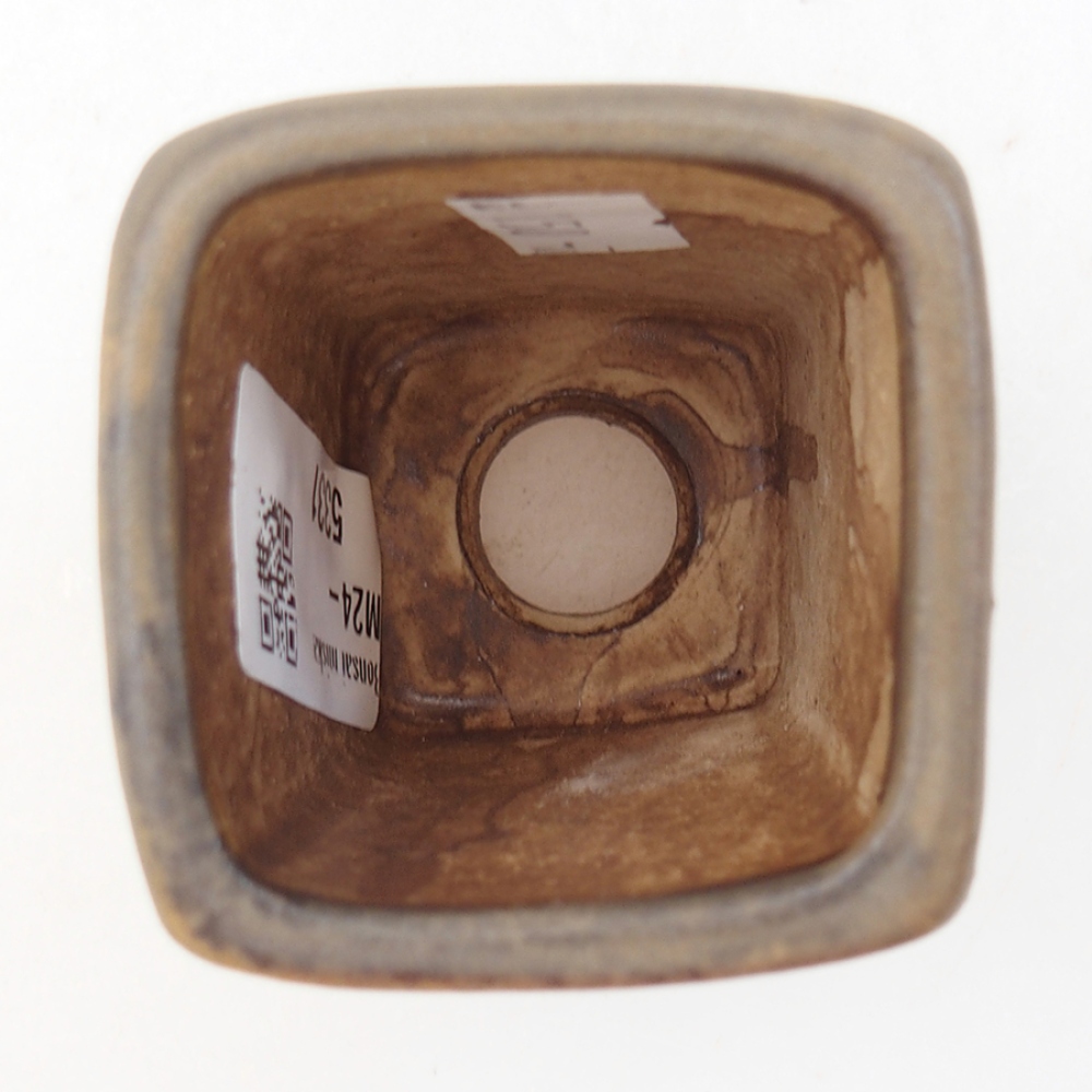 Bonsaischale aus Keramik 5 x 5 x 6,5 cm, braun