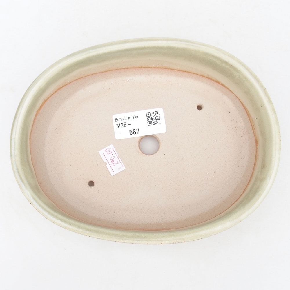 Bonsaischale aus Keramik 19 x 14 x 5 cm, grün