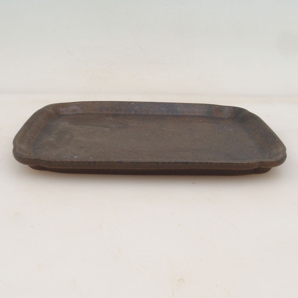 Keramikschale H50 - 18 x 13 x 1 cm - braun