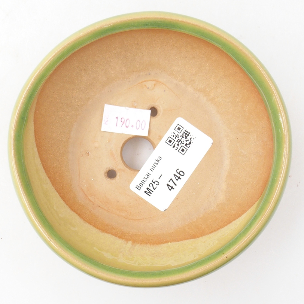 Bonsaischale aus Keramik 11 x 11 x 5 cm, grün