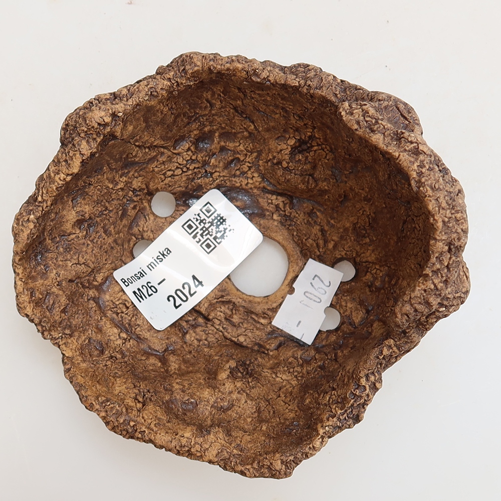 Keramische Muschel 10 x 10 x 8 cm , Farbe braun