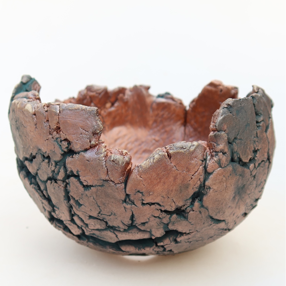Keramikschale  11 x 10,5 x 8 cm, Farbe: grün