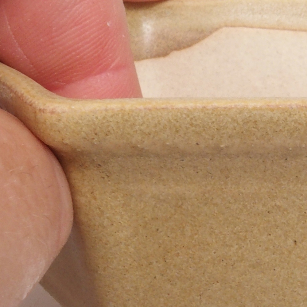 Mini-Bonsaischale 8 x 7 x 4 cm, braun