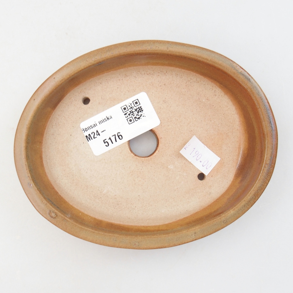 Bonsaischale aus Keramik 13 x 11 x 3 cm, braun