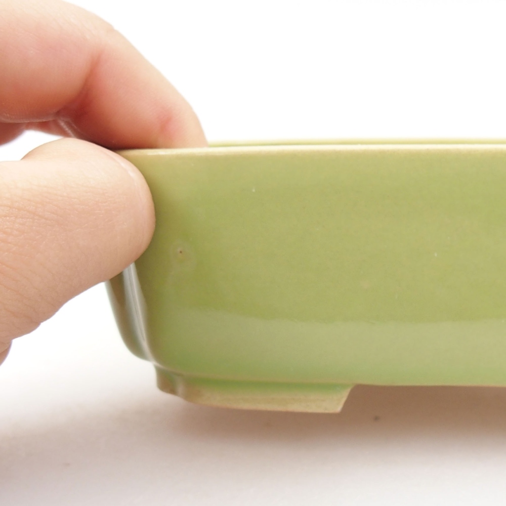 Bonsaischale aus Keramik 15,5 x 12 x 6 cm, Farbe blau