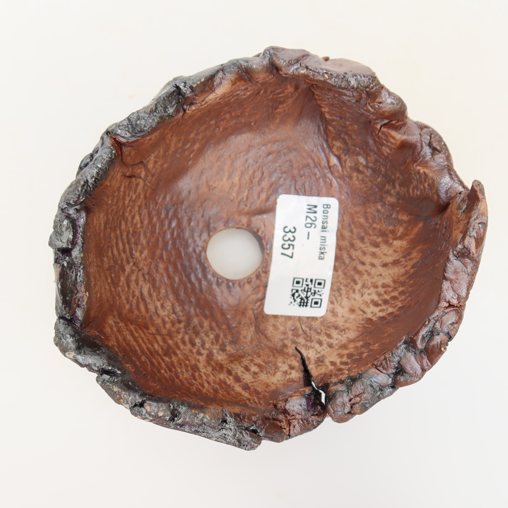 Keramikschale  11 x 10 x 7 cm, Farbe: braun