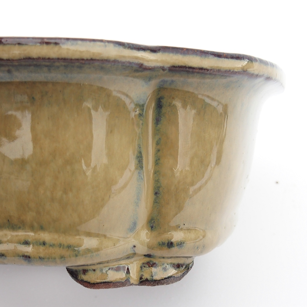 Schale 20 x 16 x 6,5 cm grau-beige